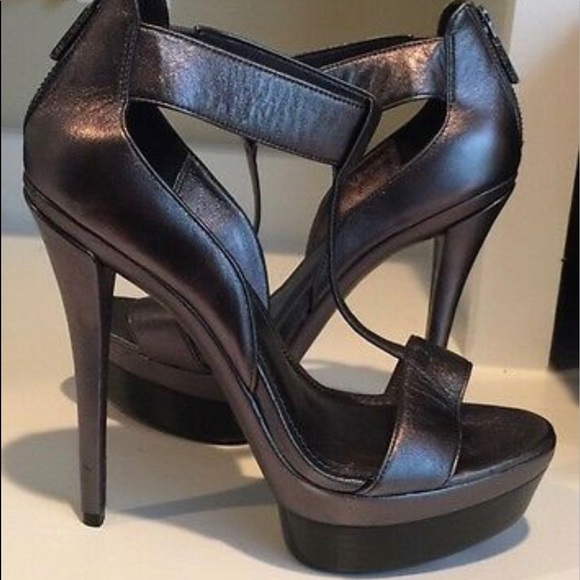 Rachel Zoe Shoes - Rachel Zoe Shiny Black Platform Sandals